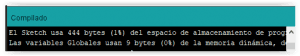 Sketch de Arduino compilado